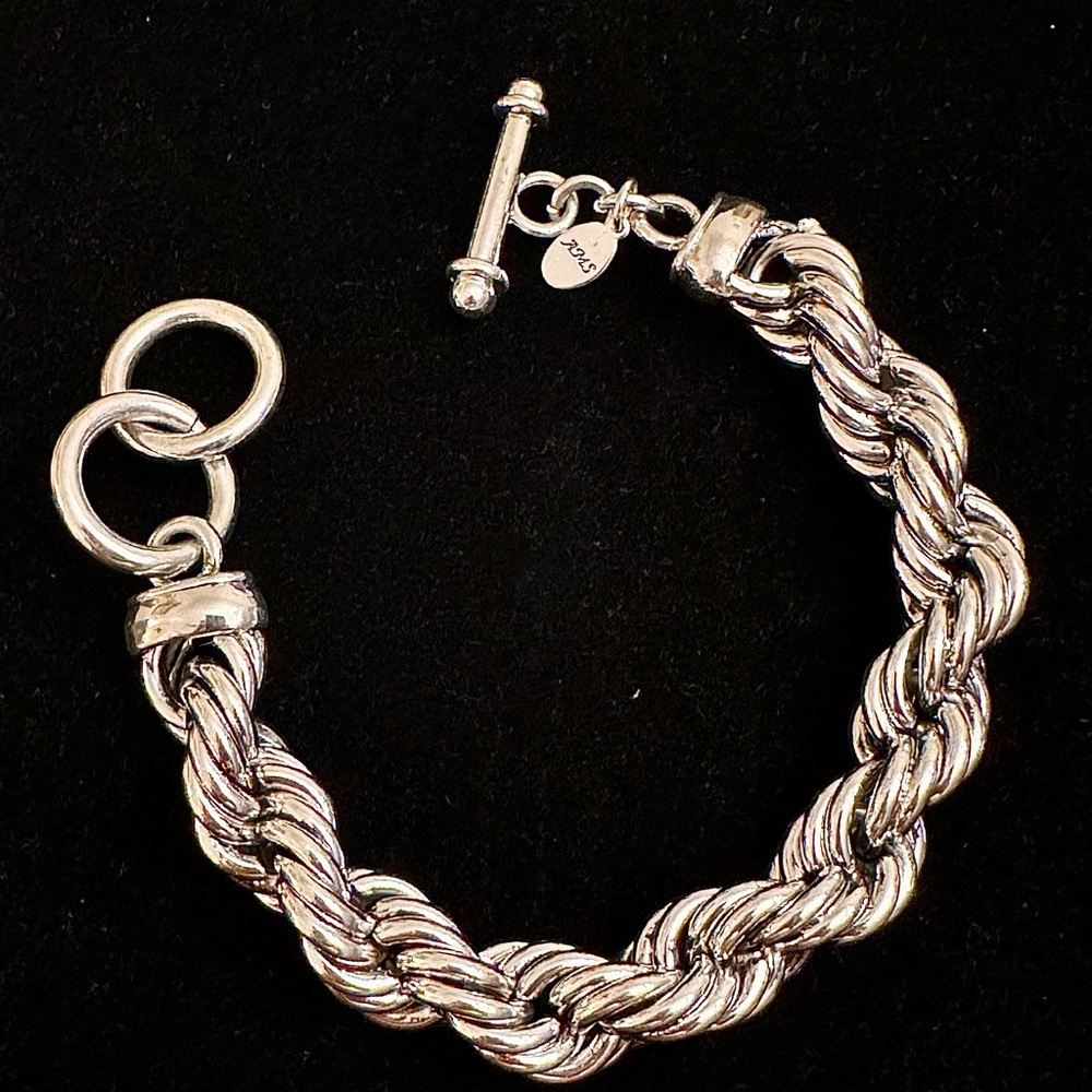 Toggle Bracelet by AMS Art & Design Silver tone